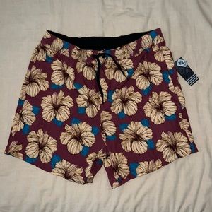 Mahkia Swim Corn Vintage Aloha Board Shorts Size Small